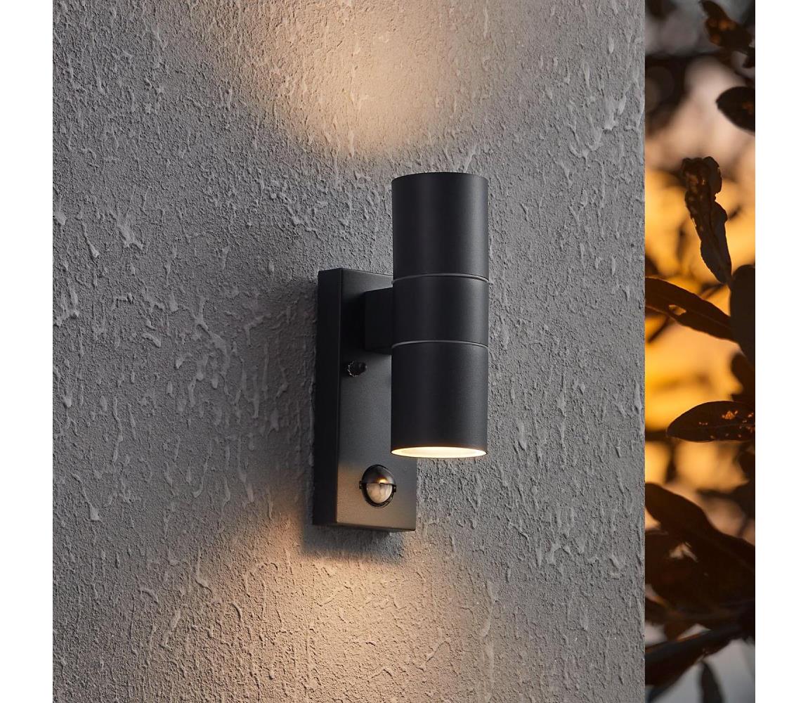 Eglo 32899-LED Kinkiet zewnętrzny z czujnikiem RIGA 5 2xGU10/3W/230V IP44