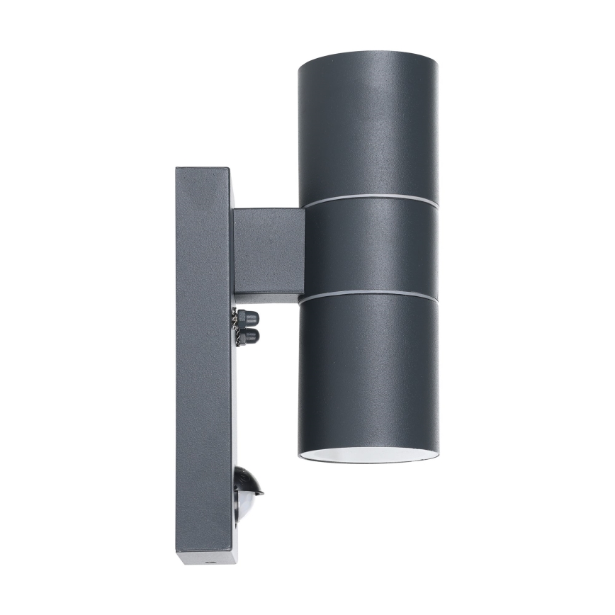 Eglo - LED Kinkiet zewnętrzny z czujnikiem 2xGU10/3W/230V IP44