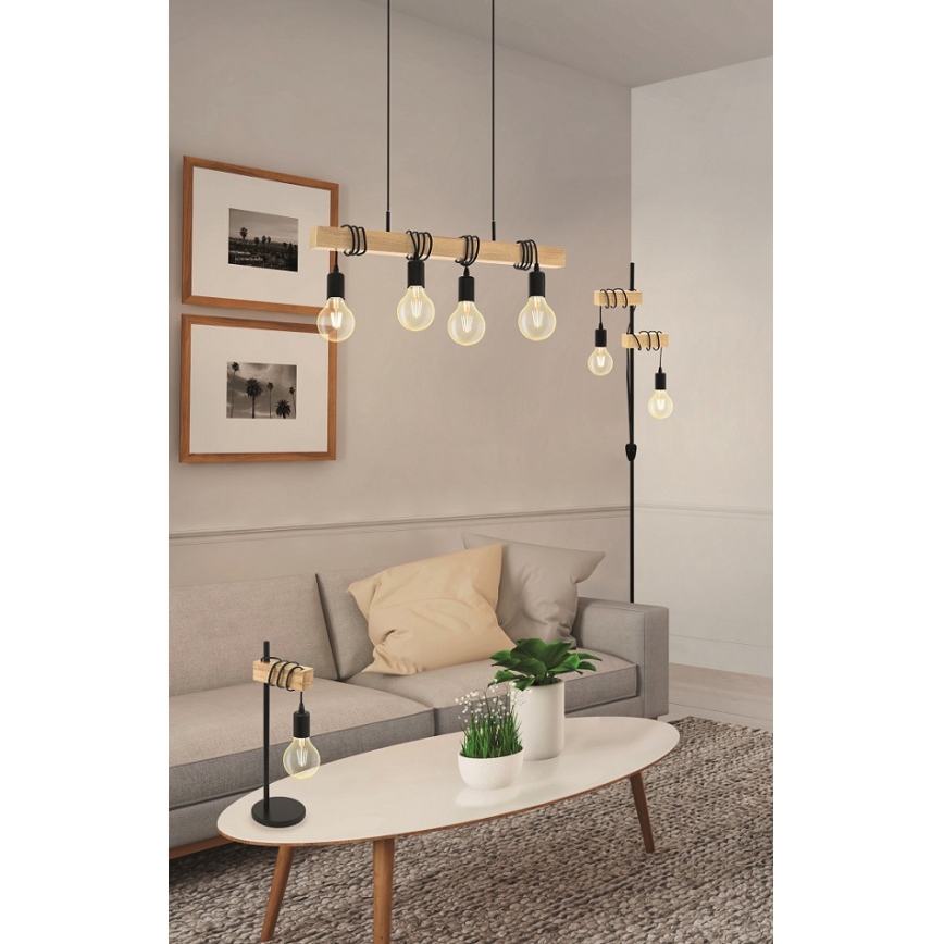 Eglo - Lampa stołowa TOWNSHEND 2xE27/10W/230V