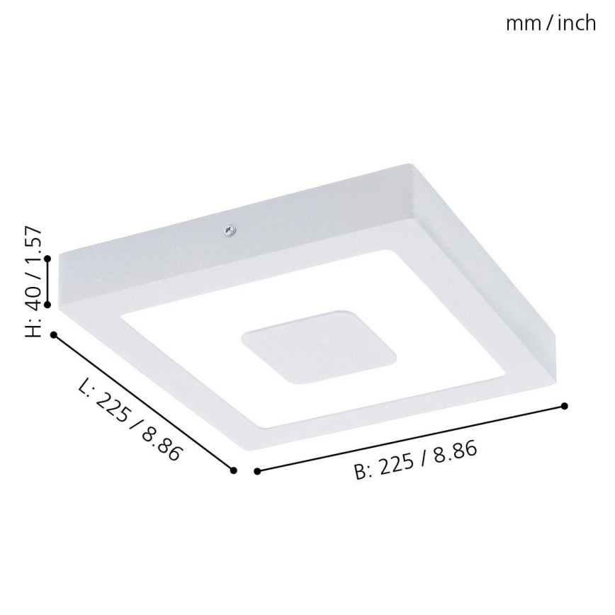Eglo 33135 - LED Plafon łazienkowy IPHIAS LED/16,5W/230V 4000K IP44
