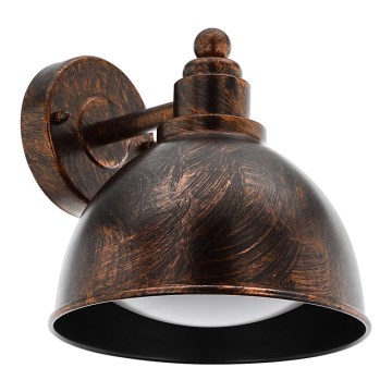 Eglo 33144 - Kinkiet zewnętrzny AIROLA 1xE27/40W/230V IP44 brąz