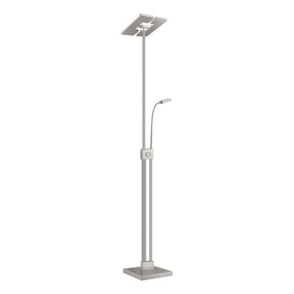 Eglo 33182 - LED Ściemnialna lampa podłogowa SOLANO 1xLED/26W/230V +1xLED/3,2W 3000K matowy chrom