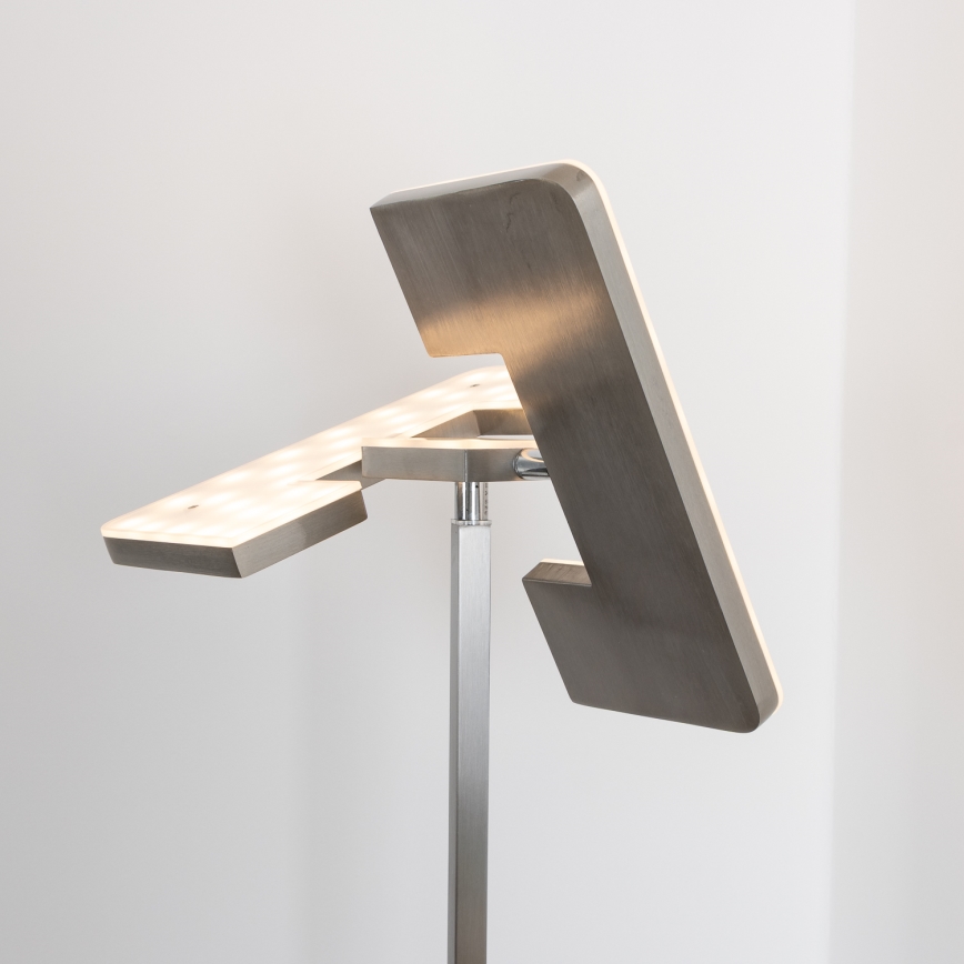 Eglo 33182 - LED Ściemnialna lampa podłogowa SOLANO 1xLED/26W/230V +1xLED/3,2W 3000K matowy chrom
