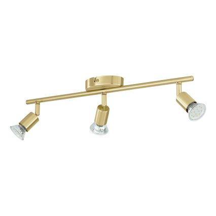 Eglo - LED Oświetlenie punktowe 3xGU10/2,8W/230V 3000K złoty
