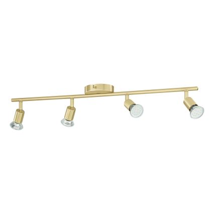 Eglo - LED Oświetlenie punktowe 4xGU10/2,8W/230V 3000K złoty