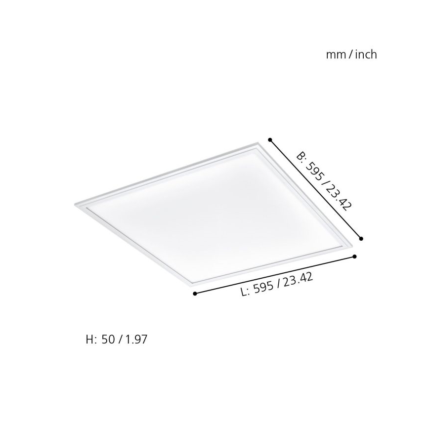 Eglo 33204 - LED RGBW Oświetlenie ściemnialne SALOBRENA-C LED/34W/230V 2700-6500K + zdalne sterowanie