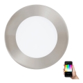 Eglo 33214 - LED RGBW Ściemnialna wpuszczana oprawa sufitowa FUEVA-C LED/5,4W/230V średnica 12 cm