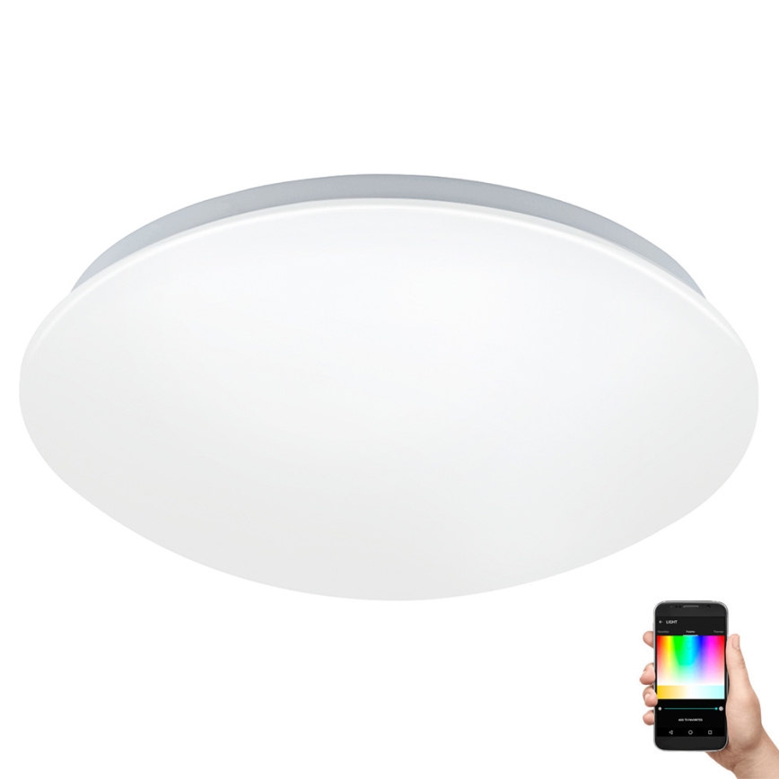 Eglo 33219 - LED RGBW ściemnialna oprawa sufitowa GIRON-C LED/17W/230V śr. 30 cm biała