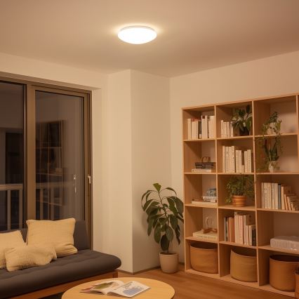 Eglo 33219 - LED RGBW ściemnialna oprawa sufitowa GIRON-C LED/17W/230V śr. 30 cm biała