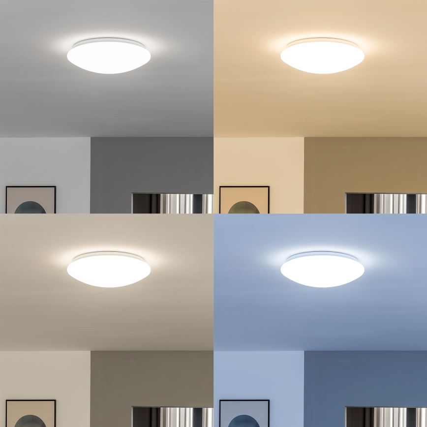 Eglo 33219 - LED RGBW ściemnialna oprawa sufitowa GIRON-C LED/17W/230V śr. 30 cm biała