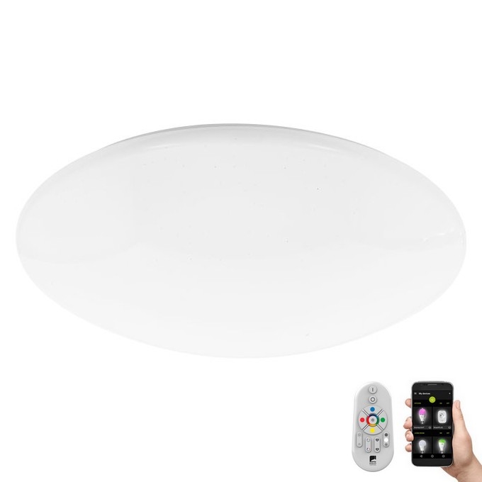 Eglo 33221 - LED RGBW Ściemnialny plafon TOTARI LED/34W/230V + pilot zdalnego sterowania