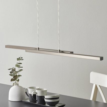 Eglo 33232 - ściemnialna lampa wisząca LED RGBW na lince FRAIOLI-C LED/34W/230V matowy chrom