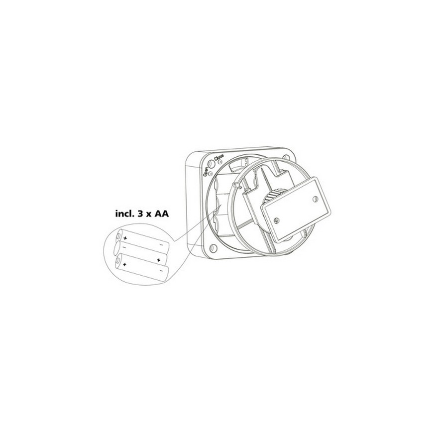 Eglo 33236 - Zewnętrzny czujnik ruchu CONNECT SENSOR 3xAA 12 m biały IP44