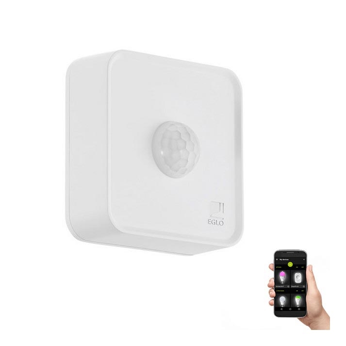 Eglo 33236 - Zewnętrzny czujnik ruchu CONNECT SENSOR 3xAA 12 m biały IP44
