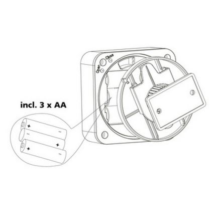 Eglo 33236 - Zewnętrzny czujnik ruchu CONNECT SENSOR 3xAA 12 m biały IP44