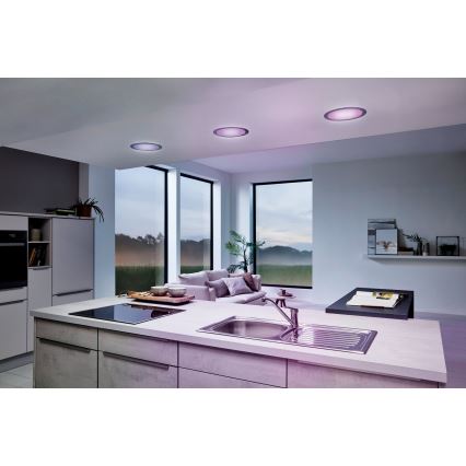 Eglo 33317 - LED RGBW Ściemnialna wpuszczana oprawa sufitowa FUEVA-C LED/15,6W/230V 2700-6500K śr. 22,5 cm