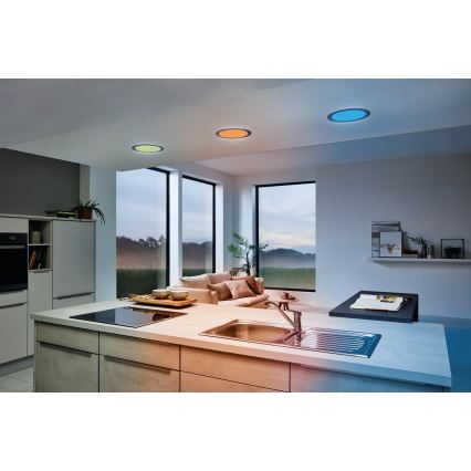 Eglo 33317 - LED RGBW Ściemnialna wpuszczana oprawa sufitowa FUEVA-C LED/15,6W/230V 2700-6500K śr. 22,5 cm