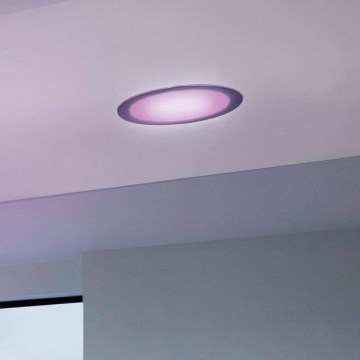 Eglo 33317 - LED RGBW Ściemnialna wpuszczana oprawa sufitowa FUEVA-C LED/15,6W/230V 2700-6500K śr. 22,5 cm