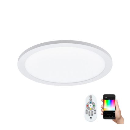 Eglo 33341 - LED RGBW ściemnialna oprawa sufitowa SARSINA-C LED/16W/230V 2700-6500K Ø 30 cm + pilot zdalnego sterowania