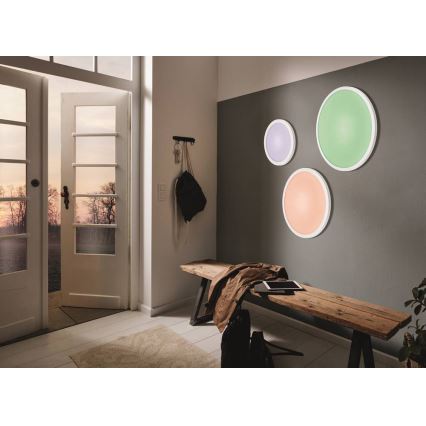 Eglo 33341 - LED RGBW ściemnialna oprawa sufitowa SARSINA-C LED/16W/230V 2700-6500K Ø 30 cm + pilot zdalnego sterowania