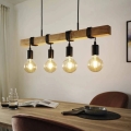 Eglo 33378 - LED Żyrandol na lince TOWNSHEND 4xE27/4W/230V 2200K beżowy/czarny