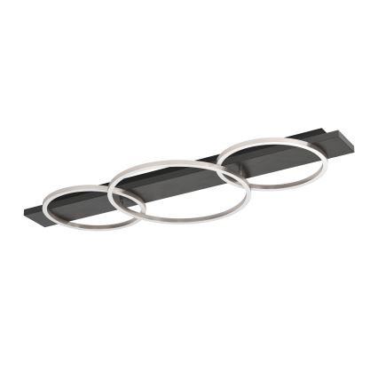 Eglo 33488 - Lampa sufitowa LED BOYAL 2xLED/12W/230V + LED/12W czarna