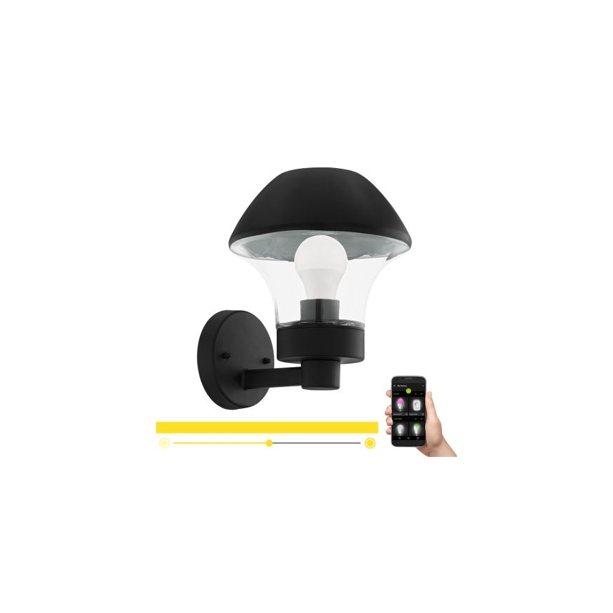 Eglo 33567 - Ściemnialna zewnętrzna oprawa ścienna LED VERLUCCA-C 1xE27/9W/230V IP44