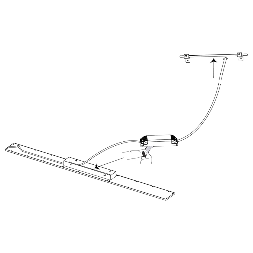 Eglo 33589 - LED RGBW Ściemnialny panel SALOBRENA-C LED/34W/230V + zdalne sterowanie