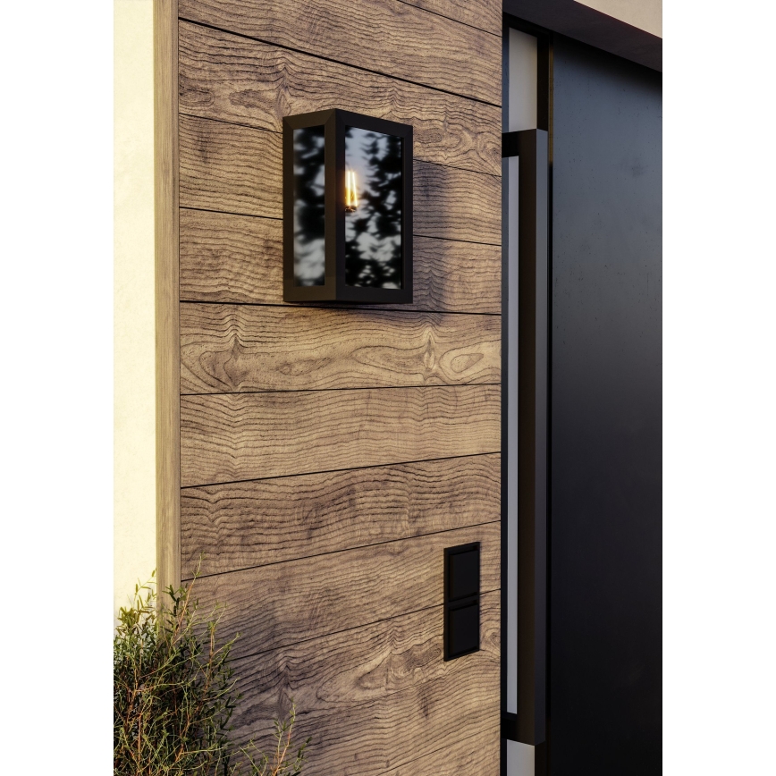 Eglo - Kinkiet zewnętrzny 1xE27/60W/230V IP44 czarny