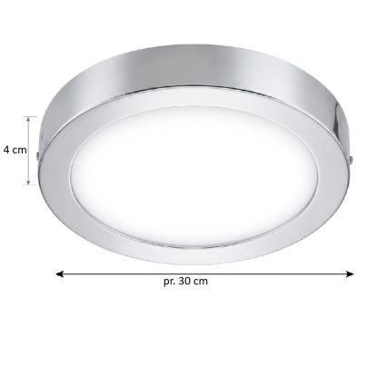 Eglo 33667 - LED RGBW ściemnialna lampa sufitowa do łazienki FUEVA-C LED21W/230V śr. 30 cm IP44