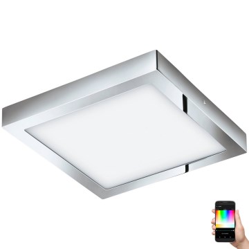 Eglo 33668-LED RGBW ściemnialna oprawa łazienkowa FUEVA-C 21W/230V 2700-6500K 30 x 30 cm IP44