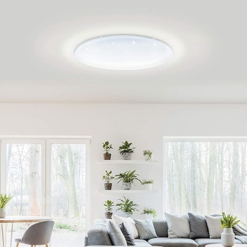 Eglo 33669 - Ściemnialna lampa sufitowa RGBW TOTARI-C LED/43W/230V 2700-6500K biały + zdalne sterowanie