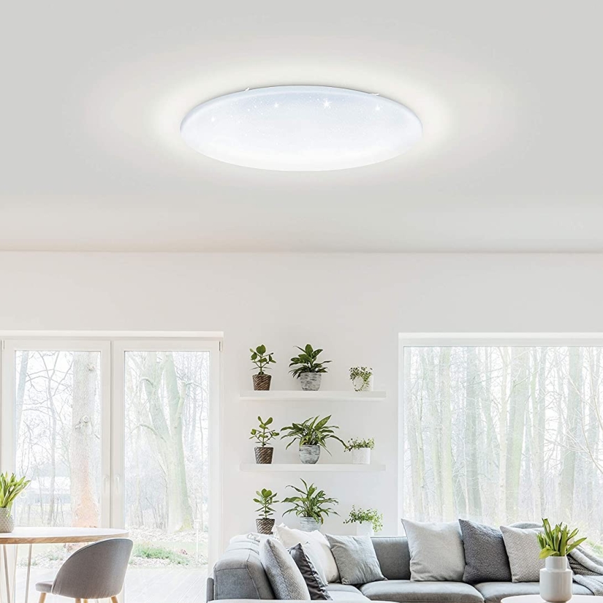 Eglo 33669 - Ściemnialna lampa sufitowa RGBW TOTARI-C LED/43W/230V 2700-6500K biały + zdalne sterowanie