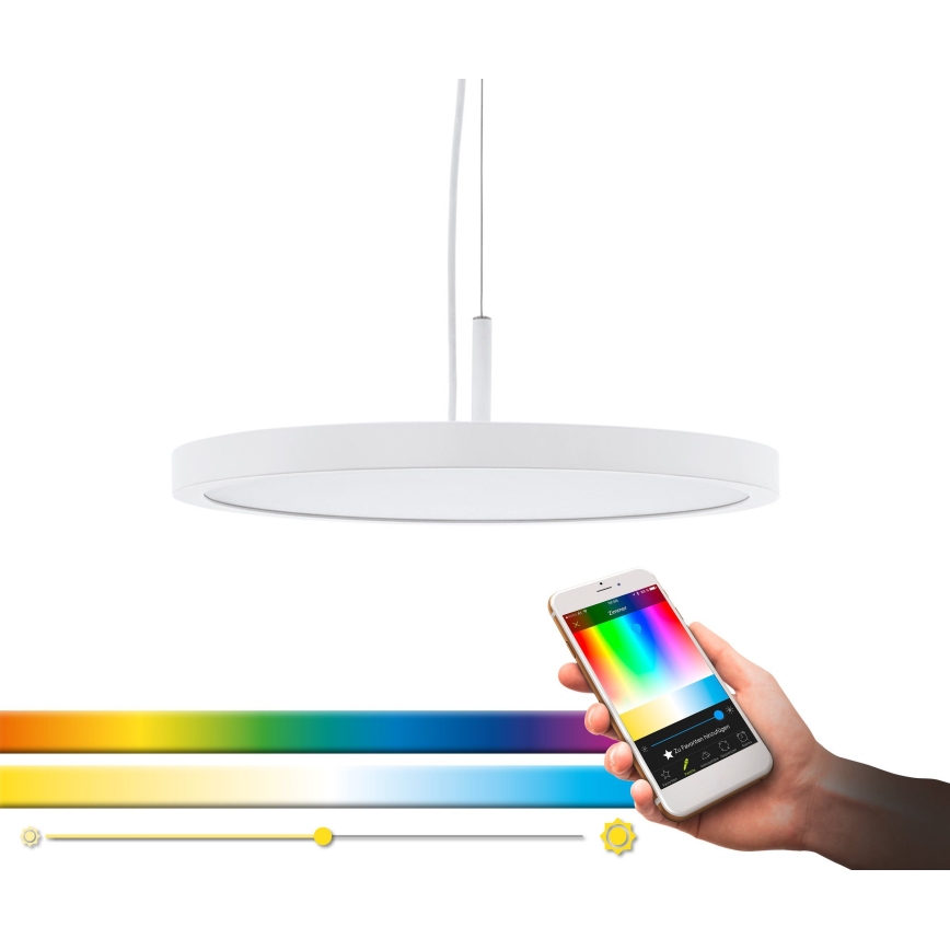 Eglo 33675 - LED RGBW Ściemnialny żyrandol na lince CERIGNOLA-C LED/21W/230V 2700-6500K + zdalne sterowanie