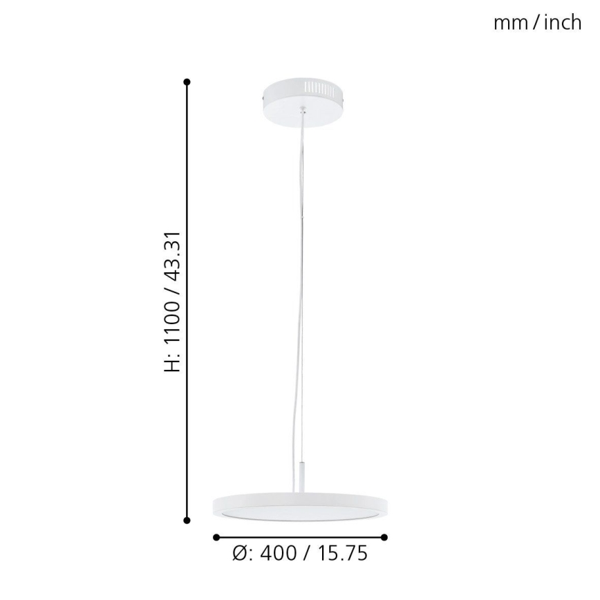 Eglo 33675 - LED RGBW Ściemnialny żyrandol na lince CERIGNOLA-C LED/21W/230V 2700-6500K + zdalne sterowanie