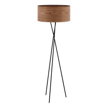 Eglo 33705 - Lampa stojąca CANNAFESCA 1xE27/60W/230V brązowa/czarna