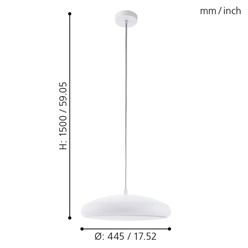 Eglo 33765 - LED RGBW Ściemnialny żyrandol na lince RIODEVA-C LED/27W/230V 2700-6500K biały