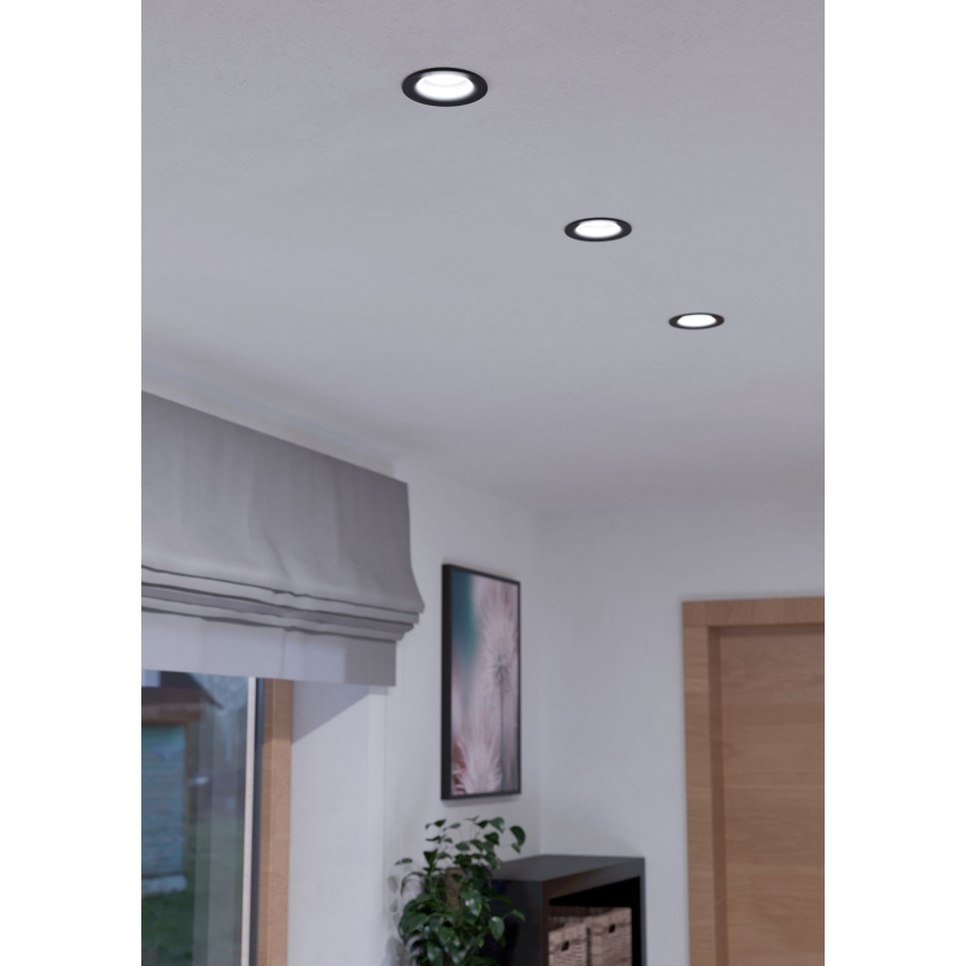 Eglo - LED Ściemnialna oprawa wpuszczana LED/6W/230V black