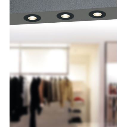 Eglo - LED Ściemnialna oprawa wpuszczana LED/6W/230V czarna