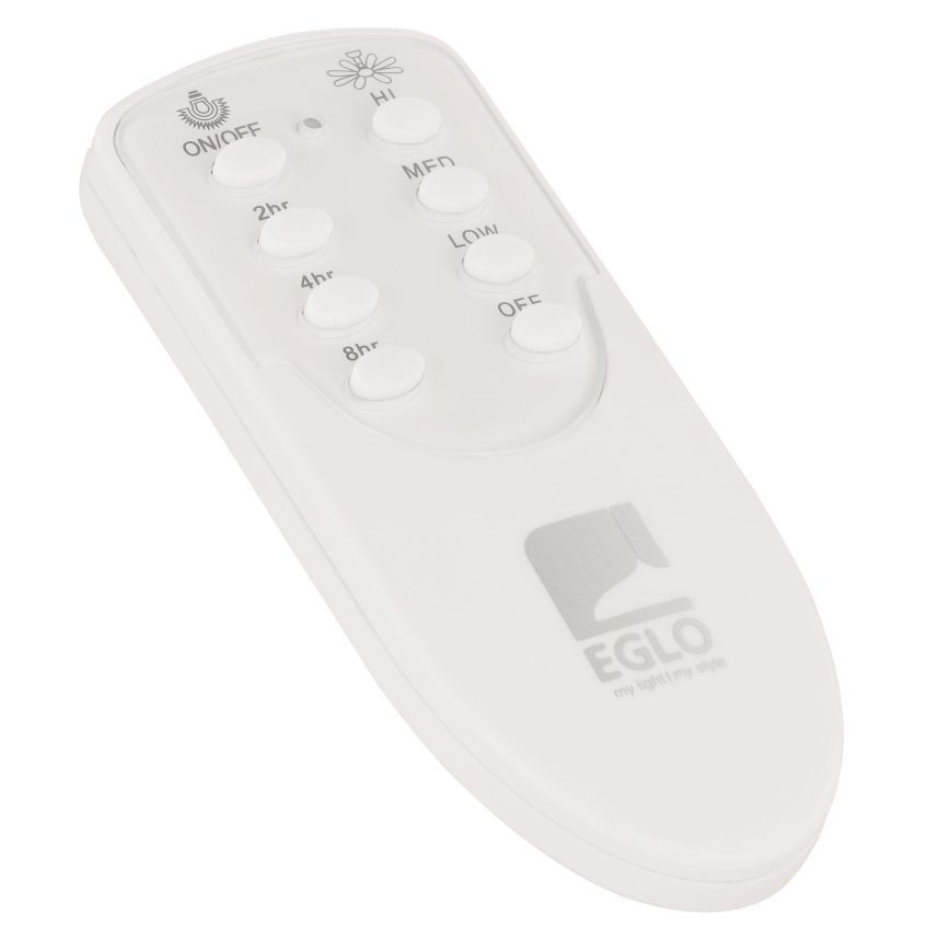Eglo - Wentylator sufitowy LED LED/20W/230V 3000/4000/5000K + pilot zdalnego sterowania białe