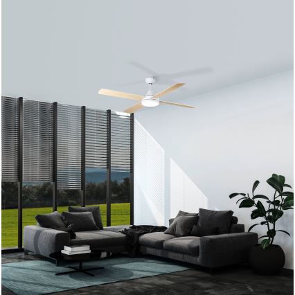 Eglo - Wentylator sufitowy LED LED/20W/230V 3000/4000/5000K + pilot zdalnego sterowania białe