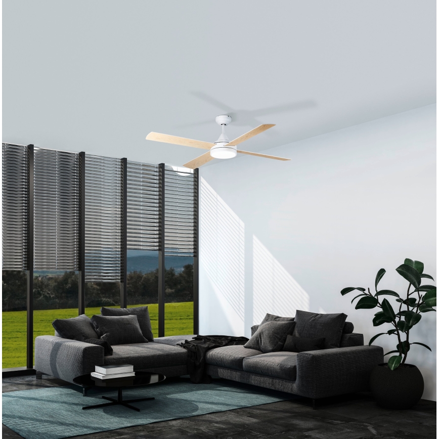 Eglo - Wentylator sufitowy LED LED/20W/230V 3000/4000/5000K + pilot zdalnego sterowania białe