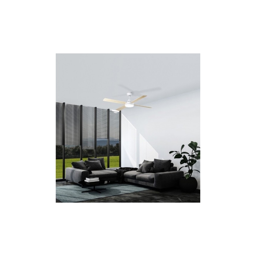 Eglo - Wentylator sufitowy LED LED/20W/230V 3000/4000/5000K + pilot zdalnego sterowania białe
