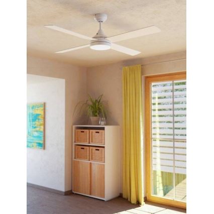 Eglo - Wentylator sufitowy LED LED/20W/230V 3000/4000/5000K + pilot zdalnego sterowania białe