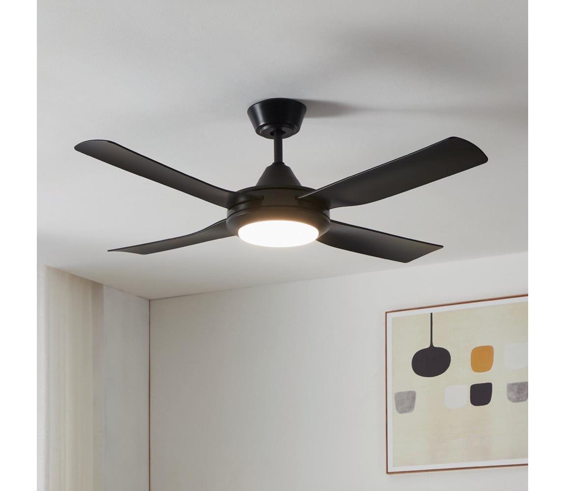 Eglo 35092 - Wentylator sufitowy LED BONDI LED/20W/230V + pilot czarny