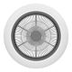 Eglo - LED Ściemnialny wentylator sufitowy LED/25,5W/230V biały/czarny + pilot