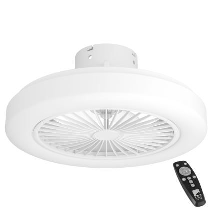 Eglo - LED Ściemnialny wentylator sufitowy LED/25,5W/230V białe 2700-6500K + Pilot zdalnego sterowania