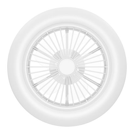 Eglo - LED Ściemnialny wentylator sufitowy LED/25,5W/230V białe 2700-6500K + Pilot zdalnego sterowania