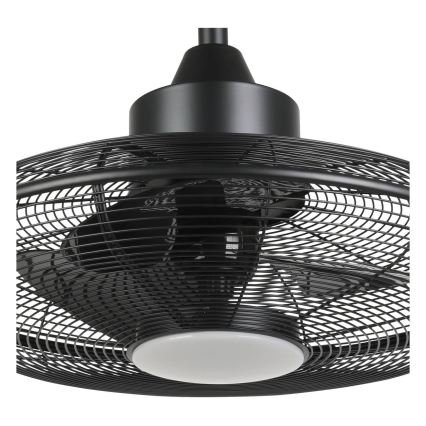 Eglo - LED wentylator sufitowy LED/15W/230V 3000/4000/5000K śr. 53 cm czarny + pilot zdalnego sterowania