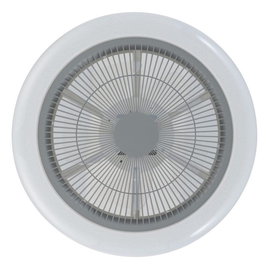 Eglo - LED Ściemnialny wentylator sufitowy LED/25,5W/230V szary + pilot